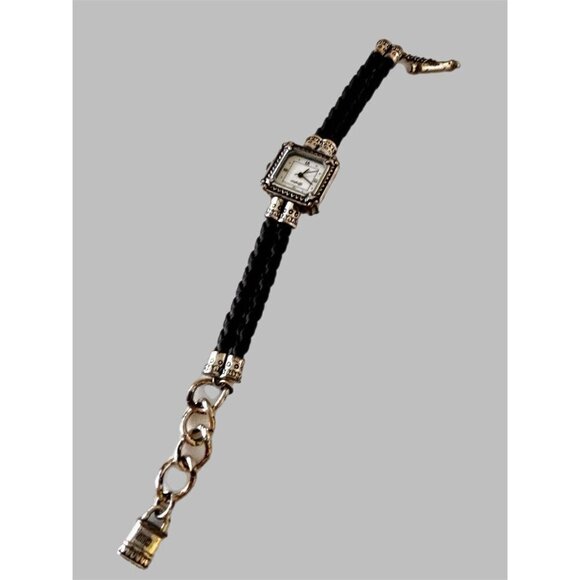BRIGHTON CHELSEA Watch *VINTAGE* New Battery Leather Braided Band.